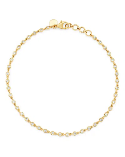 Bloomingdale's Diamond Bezel-set Link Bracelet In 14k Yellow Gold, 0.65 Ct. T. W. - Exclusive In White/gold