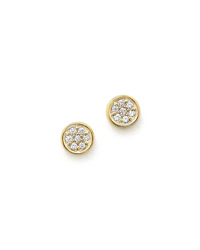 Bloomingdale's Diamond Bezel Set Small Stud Earrings In 14k Yellow Gold, .10 Ct. T. W. - Exclusive In White/gold