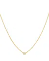 Bloomingdale's Diamond Bezel Solitare Necklace In 14k Yellow Gold, 0.05 Ct. T. W. - Exclusive In Gold