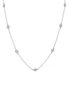 Bloomingdale's Diamond Bezel Station Necklace In 14k White Gold, 1.50 Ct. T. W. - Exclusive In White Gold