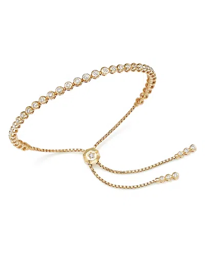 Bloomingdale's Diamond Bezel Tennis Bolo Bracelet In 14k Yellow Gold, 1.20 Ct. T. W. - Exclusive In White/gold