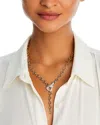Bloomingdale's Diamond Buckle Lariat Necklace In 14k White & Yellow Gold, 1.0 Ct. T. W. In White/gold