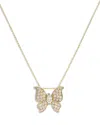 Bloomingdale's Diamond Butterfly Pendant Necklace In 14k Yellow Gold, 0.30 Ct. T. W. - Exclusive In White/gold