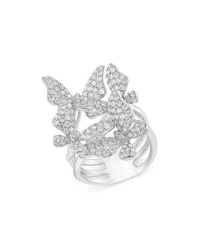 Bloomingdale's Diamond Butterfly Ring In 14k White Gold, 2.00 Ct. T.w. - Exclusive