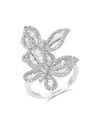 Bloomingdale's Diamond Butterfly Statement Ring In 14k White Gold, 1.40 Ct. T. W. - Exclusive In White