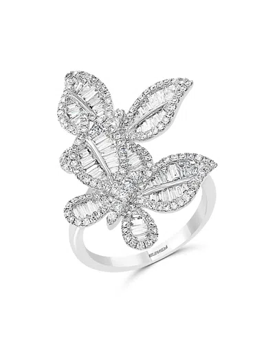 Bloomingdale's Diamond Butterfly Statement Ring In 14k White Gold, 1.40 Ct. T. W. - Exclusive