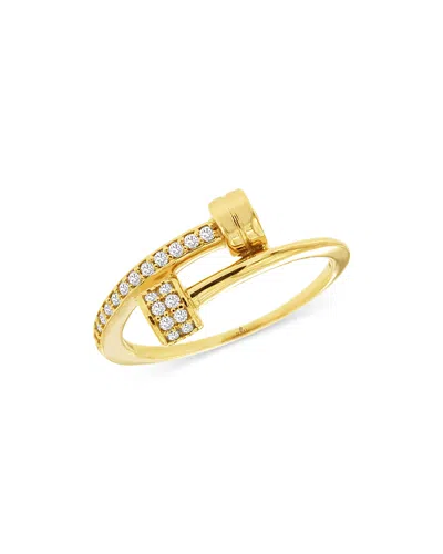 Bloomingdale's Diamond Bypass Ring In 14k Yellow Gold, 0.20 Ct. T. W.- Exclusive