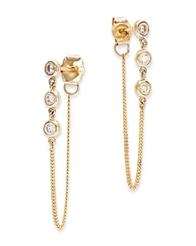 Bloomingdale's Diamond Chain Drop Earrings In 14k Yellow Gold, 0.25 Ct. T. W. - Exclusive