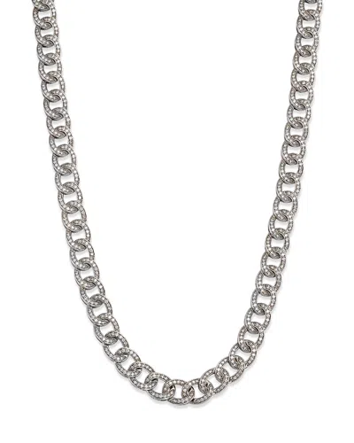 Bloomingdale's Diamond Chain Link Collar Necklace In 14k White Gold, 6.0 Ct. T. W. - Exclusive