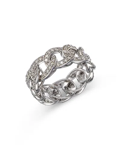 Bloomingdale's Diamond Chain Link Ring In 14k White Gold, 1.0 Ct. T. W. - Exclusive