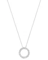 Bloomingdale's Diamond Circle Pendant Necklace In 14k White Gold, 3.0 Ct. T.w. - 100% Exclusive In White
