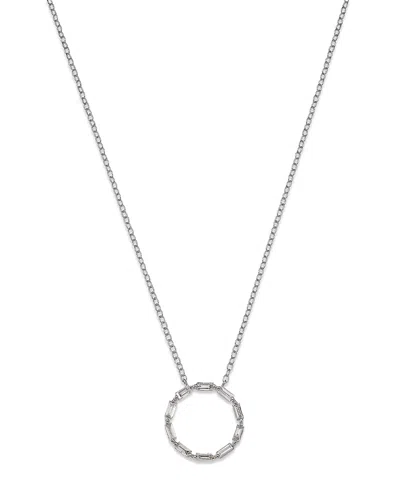 Bloomingdale's Diamond Circle Pendant Necklace 14k White Gold, 0.30 Ct. T.w. - Exclusive