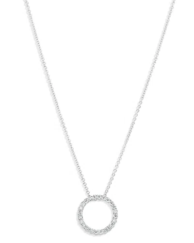 Bloomingdale's Diamond Circle Pendant Necklace In 14k White Gold, 0.30 Ct. T. W. - Exclusive