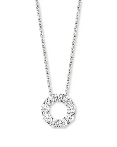 Bloomingdale's Diamond Circle Pendant Necklace In 14k White Gold, 0.65 Ct. T. W. - Exclusive
