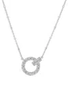 Bloomingdale's Diamond Circle Pendant Necklace In 14k White Gold, 0.75 Ct. T. W. - Exclusive In White