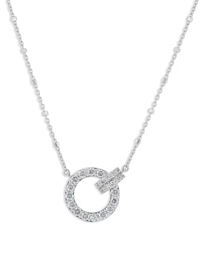 Bloomingdale's Diamond Circle Pendant Necklace In 14k White Gold, 0.75 Ct. T. W. - Exclusive