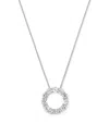 Bloomingdale's Diamond Circle Pendant Necklace In 14k White Gold, 2.0 Ct. T. W. - Exclusive In White Gold/white Diamonds