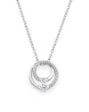 Bloomingdale's Diamond Circle Pendant Necklace In 14k White Gold, .30 Ct. T. W. - Exclusive In White