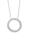 Bloomingdale's Diamond Circle Pendant Necklace In 14k White Gold, 5.0 Ct. T. W. - Exclusive In White