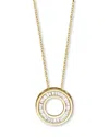 Bloomingdale's Diamond Circle Pendant Necklace In 14k Yellow Gold, 0.20 Ct. T. W. In White/gold