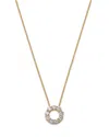 Bloomingdale's Diamond Circle Pendant Necklace In 14k Yellow Gold, 0.65 Ct. T. W. In Gold