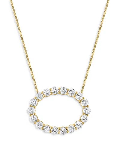 Bloomingdale's Diamond Circle Pendant Necklace In 14k Yellow Gold, 2.0 Ct. T. W. - Exclusive In White/gold