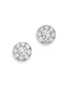 Bloomingdale's Diamond Circle Medium Stud Earrings In 14k White Gold, 1.5 Ct. T.w. - 100% Exclusive In White