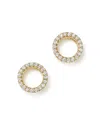 Bloomingdale's Diamond Circle Stud Earrings In 14k Yellow Gold, .20 Ct. T. W. - Exclusive In White/gold