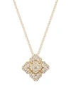 Bloomingdale's Diamond Clover Cluster Pendant Necklace In 14k Yellow Gold, 0.50 Ct. T. W. In Gold