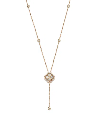 Bloomingdale's Diamond Clover Lariat Necklace In 14k Yellow Gold, 1.0 Ct. T. W. - Exclusive In White/gold