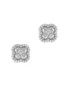 Bloomingdale's Diamond Clover Stud Earrings In 14k White Gold, 1.50 Ct. T. W. - Exclusive In White