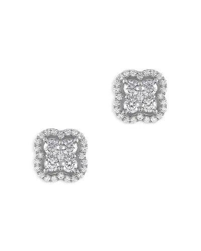 Bloomingdale's Diamond Clover Stud Earrings In 14k White Gold, 1.50 Ct. T. W. - Exclusive
