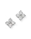 Bloomingdale's Diamond Clover Stud Earrings In 14k White Gold, 2.0 Ct. T. W. - Exclusive In White