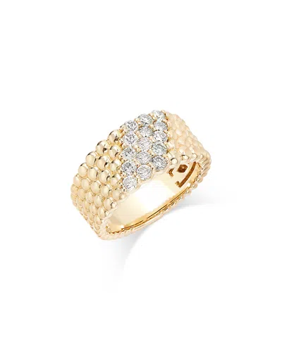 Bloomingdale's Diamond Cluster Beaded Statement Ring In 14k Yellow Gold, 0.80 Ct. T. W.