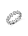 Bloomingdale's Diamond Cluster Eternity Band, 4.0 Ct. T. W., In 14k White Gold, 4.0 Ct. T. W. - Exclusive In White