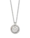 Bloomingdale's Diamond Cluster Pendant Set In 14k White Gold, 0.20 Ct. T. W. - Exclusive In White