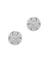 Bloomingdale's Diamond Cluster Stud Earrings In 14k White Gold, 0.50 Ct. T. W. - Exclusive In White