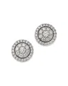 Bloomingdale's Diamond Cluster Stud Earrings In 14k White Gold, 2.50 Ct. T. W. - Exclusive In White