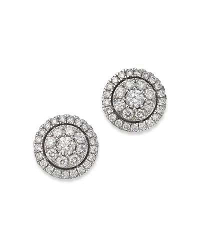 Bloomingdale's Diamond Cluster Stud Earrings In 14k White Gold, 2.50 Ct. T. W. - Exclusive