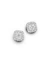 Bloomingdale's Diamond Cluster Stud Earrings In 14k White Gold, .50 Ct. T. W. - Exclusive In White
