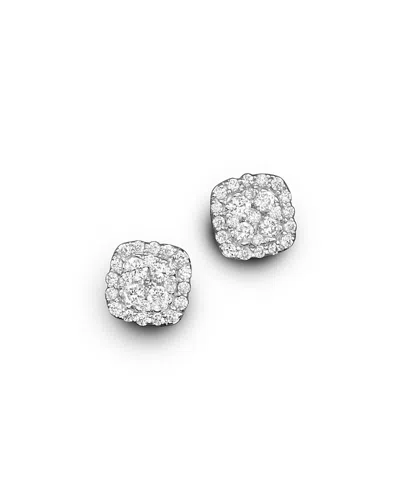 Bloomingdale's Diamond Cluster Stud Earrings In 14k White Gold, .50 Ct. T. W. - Exclusive
