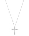Bloomingdale's Diamond Cross Pendant Necklace In 14k White Gold, 2.0 Ct. T. W. - Exclusive In White