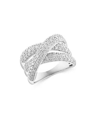 Bloomingdale's Diamond Crossover Ring In 14k White Gold, 1.70 Ct. T. W.