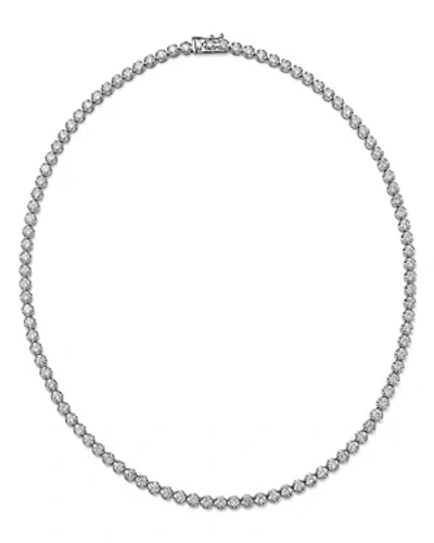 Bloomingdale's Diamond Crown Set Tennis Necklace In 14k White Gold, 10.0 Ct. T. W. - Exclusive