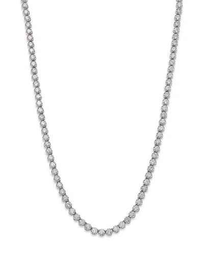 Bloomingdale's Diamond Crown Set Tennis Necklace In 14k White Gold, 8.0 Ct. T. W. - Exclusive