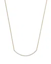 Bloomingdale's Diamond Curved Bar Necklace In 14k Yellow Gold, 0.50 Ct. T. W. - Exclusive In Gold