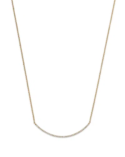 Bloomingdale's Diamond Curved Bar Necklace In 14k Yellow Gold, 0.50 Ct. T. W. - Exclusive