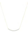 Bloomingdale's Diamond Curved Bar Necklace In 14k Yellow Gold, 0.75 Ct. T. W. - Exclusive In Gold