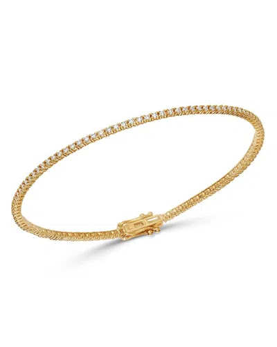Bloomingdale's Diamond Delicate Stackable Tennis Bracelet In 14k Yellow Gold, 1.0 Ct. T. W. - Exclusive In White/gold