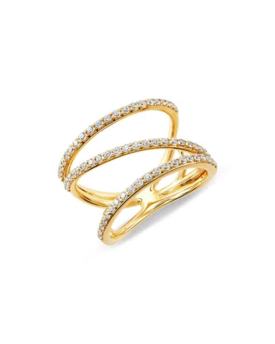 Bloomingdale's Diamond Diagonal Ring In 14k Yellow Gold, 0.50 Ct. T. W. - Exclusive